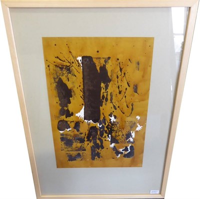 Lot 2057 - Gordon Dent (b.1923) 'Suspense' Inscribed and dated 1957 verso, mixed media, 54cm by 35cm