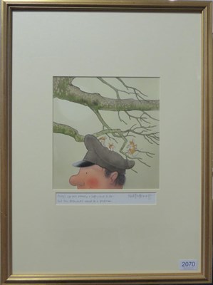 Lot 2070 - Nick Butterworth (b.1946) 'Percy's cap was usually a safe place to be- but low branches could...