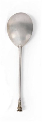 Lot 395 - A Charles I Provincial Seal Top Spoon, maker's mark a device within a pelleted circle to bowl,...