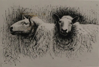 Lot 2004 - Henry Moore OM, CH, FBA (1898-1986) 'Sheep Heads' Signed and numbered 42/50, a black and white...