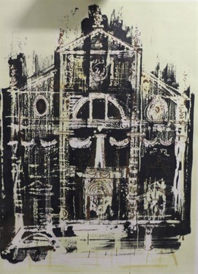 Lot 2008 - John Piper CH (1903-1992) 'San Moisè, Venice' Signed in pencil, numbered 21/50, lithograph,...