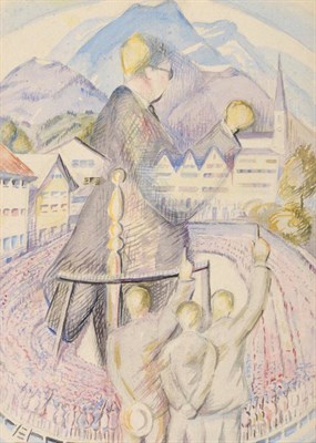 Lot 2026 - Edith Lawrence (1890-1973) 'The Mill, Langholm, Scotland' Signed, inscribed and dated 1930...