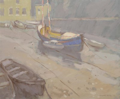 Lot 2066 - William Selby (b.1933) 'Low tide, Scarborough' Signed and dated (19)79, oil on canvas board, 49.5cm