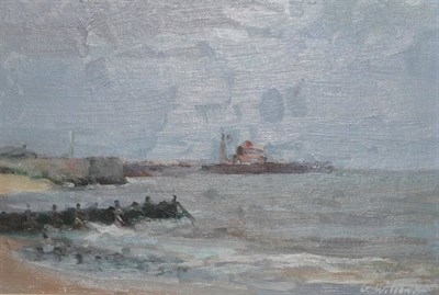 Lot 2068 - Colin Orchard (b.1935) 'Sailing off St. Martin's, Isle of Scilly' Monogrammed, oil on board,...