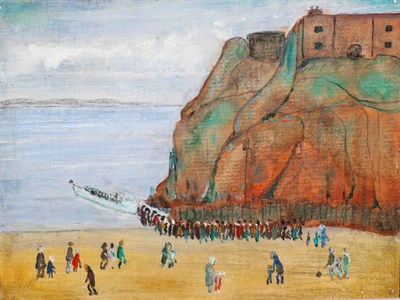 Lot 2077 - Geoffrey Bennett (1902-1991) 'Off to Caldy Island' Signed and dated 1973, with artist's label...