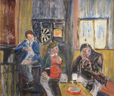 Lot 2108 - Attributed to Ruskin Spear RA (1911-1990) 'The public house' Signed in pencil, inscribed verso...