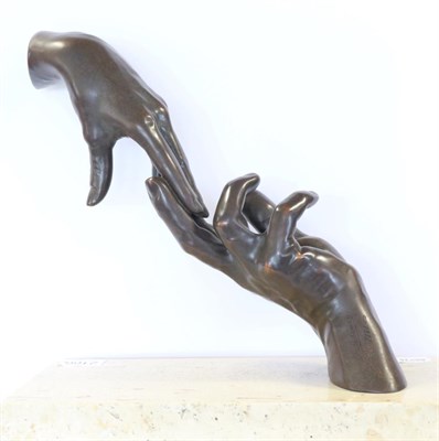 Lot 2166 - Lorenzo Quinn (1965) American 'The first love' Signed and numbered 565/999 US, bronze on a...