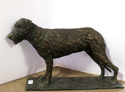 Lot 2170 - David Cemmick (Contemporary) 'Hector' An Irish Wolfhound Signed and inscribed, bronze, 31cm high