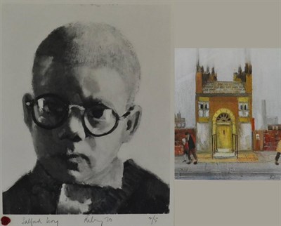 Lot 2021 - After Harold Riley (b.1934) 'Salford Boy' Signed, inscribed, dated (19)70 and numbered 2/5,...