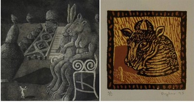 Lot 2033 - Sophie Ryder (b.1963) Minotaur and Lady Hare at Airlie Signed in pencil, numbered 36/50 and...