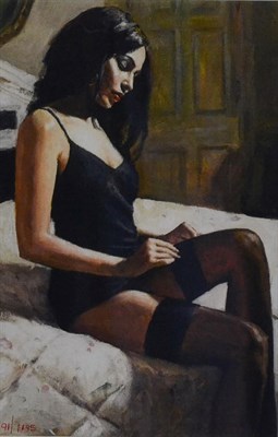 Lot 2034 - After Fabian Perez (b.1967) Argentinian 'Kayleigh at the Ritz III' Signed and numbered 91/1195,...