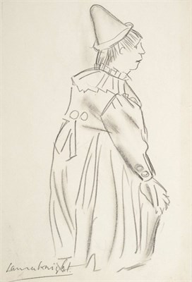 Lot 2037 - Attributed to Dame Laura Knight RA, RWS, RE, RWA, PSWA, DBE (1877-1970) Study of a clown...