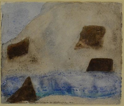 Lot 2058 - Norman Adams RA (1927-2005) 'Mist over the Sea, Rocks and Headlands, Hebridean Sands'...