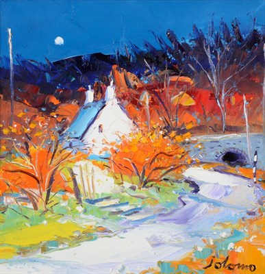 Lot 2112 - John Lowrie Morrison OBE 'Jolomo' (b.1948) Scottish 'Autumn at Tay in Loan Bridge, Kintyre' Signed