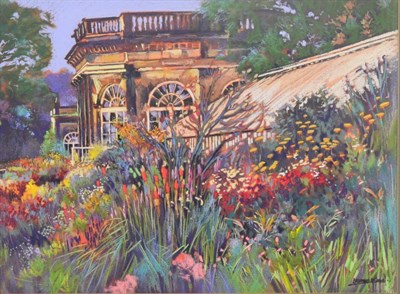 Lot 2113 - Tony Brummell-Smith (b.1949) 'The Garden of Ripley Castle' Signed, pastel, 64cm by 87cm