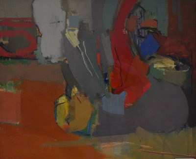 Lot 2172 - Oliver Campion (b.1928) 'Red and Grey Interior' Signed, inscribed, numbered 24 and dated (19)70...