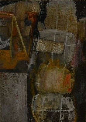 Lot 2179 - Maxwell Doig (b.1966) 'Forklift truck moving Bales'  Study for Transformer 3 Signed and dated 1944