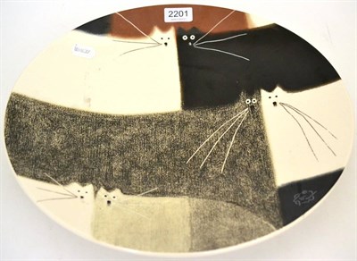 Lot 2201 - Govinder Nazran (1964-2008) 'Union' plate With copyright stamp and numbered 111/500, ceramic,...