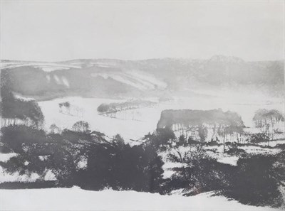 Lot 2004 - Norman Ackroyd RA, CBE (B.1938) 'Thimbleby in Winter' Signed, inscribed, dated (19)96 and...