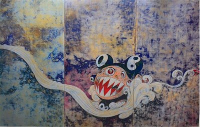 Lot 2011 - After Takashi Murakami (b.1962) Japanese '727-727' Signed and numbered 81/300, lithographic poster