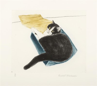 Lot 2016 - Dame Elizabeth Violet Blackadder DBE, RA, RSA (b.1931) Scottish 'Fred in a Box' Signed and numbered