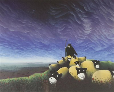 Lot 2026 - After Mackenzie Thorpe (b.1956) 'Vale Over Yorkshire' Signed, inscribed and numbered CXXXIX/CC,...