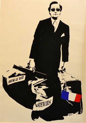 Lot 2054 - Blek Le Rat (b.1952) French 'The Man Who Walks Through Walls' 2007 Signed and numbered 27/250,...