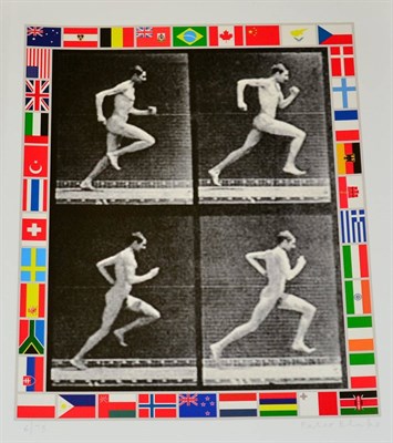 Lot 2057 - Peter Blake (b.1932) 'Running' Each signed and numbered 6/75, giclee print with silkscreen varnish