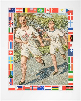 Lot 2058 - Peter Blake (b.1932) 'Running' Each signed and numbered 29/75, giclee print with silkscreen...