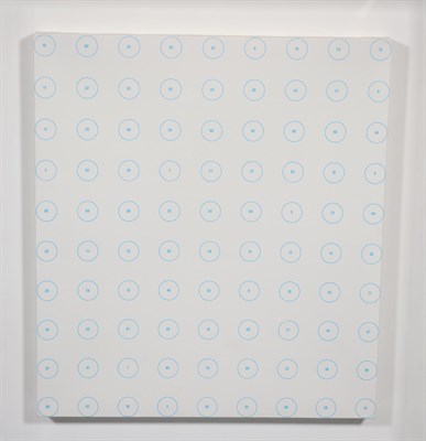 Lot 2067 - Damien Hirst (b.1965) 'Painting by Numbers' Signed verso, stretched canvas with 90 outline dots...