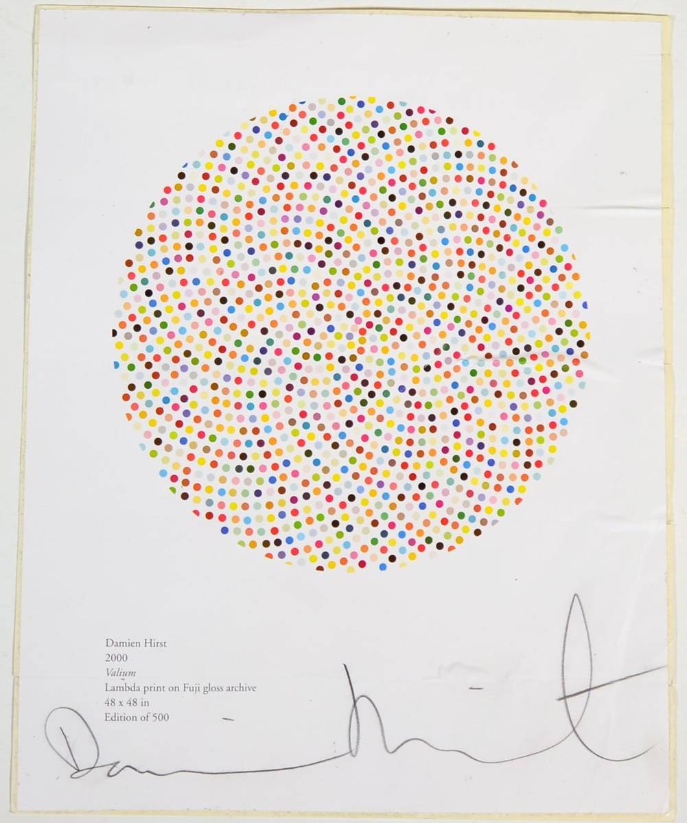 Lot 2068 - After Damien Hirst (b.1965) 'Valium' Signed in pencil, lambada print on fuji gloss archive, from an