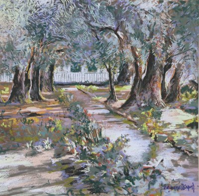 Lot 2081 - Tony Brummell Smith (b.1949) 'Olive trees of Gethsemane, Jerusalem' 1999 Signed, inscribed...