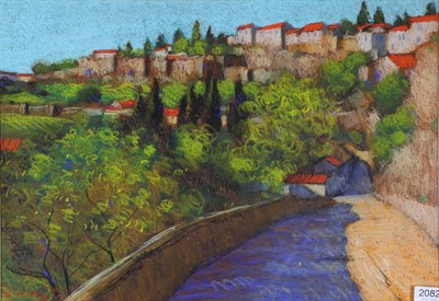 Lot 2082 - John Mackie (b.1955) 'A Walk up to Ronda, Nr. Seville'  Signed and dated, (19)99, pastel, 40cm...