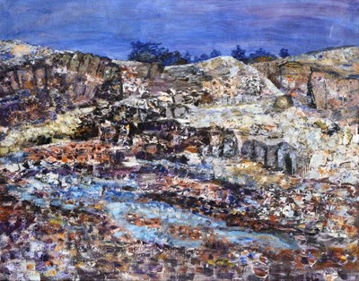 Lot 2112 - Marie Walker Last (1917-2017) 'Winter Quarry' Signed and dated (19)92, signed, inscribed and...