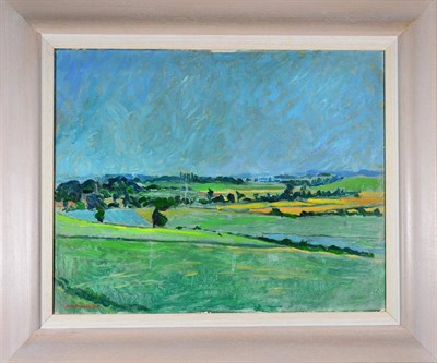 Lot 2131 - Eric James Mellon (1925-2014) 'Amberley Wild Brooks, West Sussex' Signed, inscribed verso, oil...