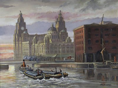 Lot 2142 - Steven Scholes (b.1952) 'Albert Dock, Liverpool' Signed, inscribed, dated 1958 and numbered...