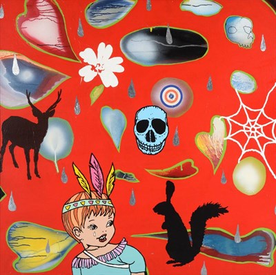 Lot 2178 - Dan Baldwin (b.1972) 'Raining, Crying, Shooting' The Death of Innocence Signed, inscribed verso and