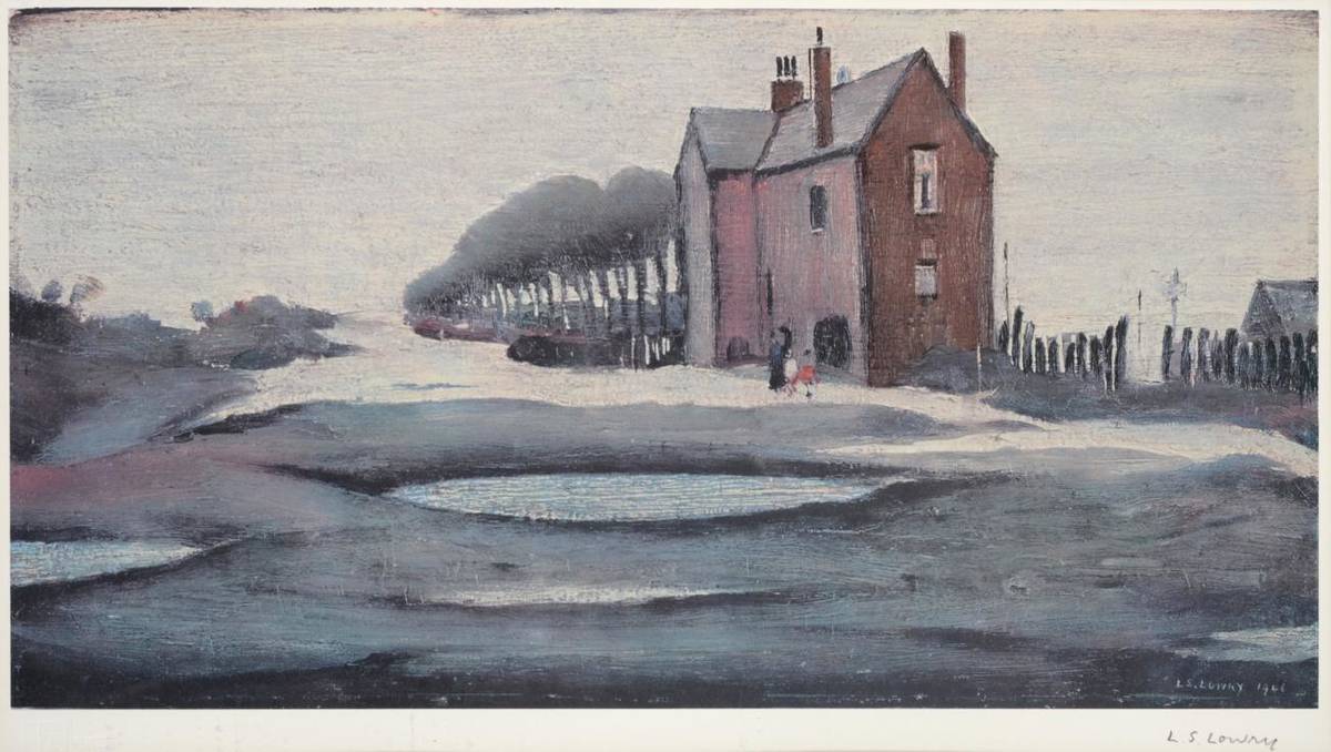 Lot 2003 - After Laurence Stephen Lowry RA (1887-1976)  'The Lonely House' Signed in pencil, with the...