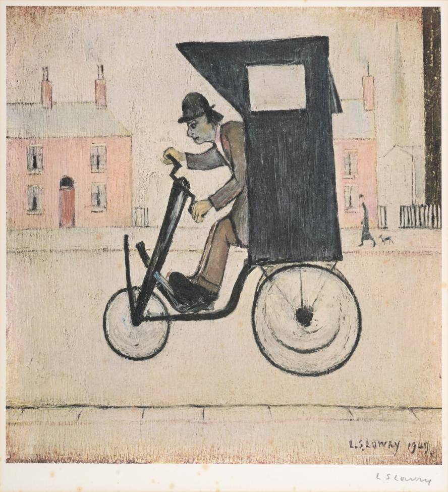 Lot 2007 - After Laurence Stephen Lowry RA (1887-1976) 'The Contraption' Signed in pencil, with the blindstamp