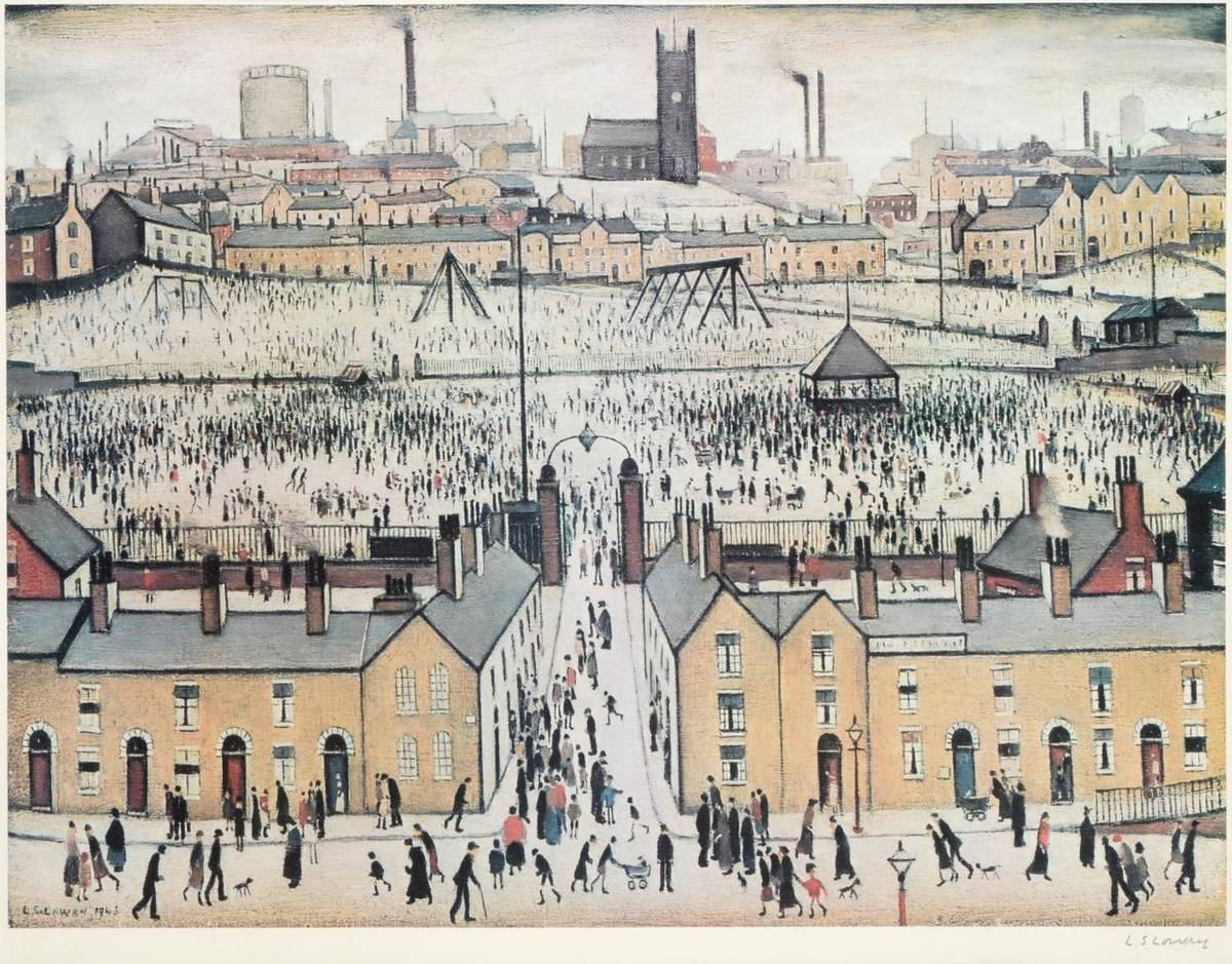 Lot 2008 - After Laurence Stephen Lowry RA (1887-1976) 'Britain at Play'  Signed in pencil, with the...