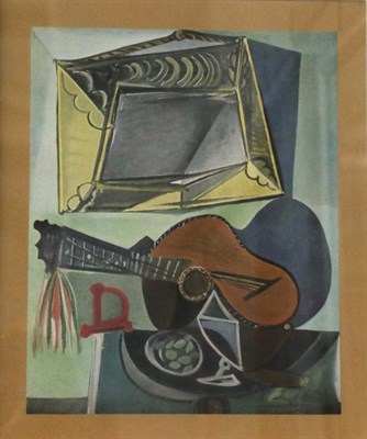 Lot 2020 - After Pablo Picasso (1881-1973) 'Nature Morte A La Guitare', 1942 Signed in pencil, a colour...