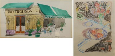 Lot 2048 - Paul Hogarth OBE, RA (1917-2001) 'Alexandriz: Pastroudis Cafe' Signed and dated (19)88, pencil...