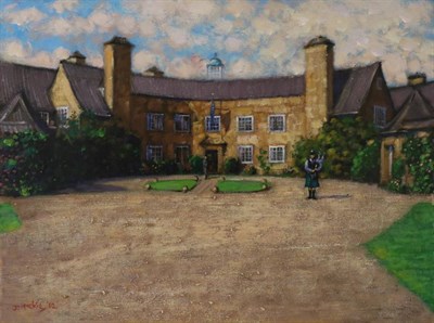 Lot 2127 - John Mackie (b.1955) 'The Piper, Greywalls, Gullane' Signed and dated (20)12, inscribed verso,...