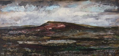 Lot 2139 - Rowland Suddaby (1912-1972) 'Yorkshire Moors'  Signed, oil on board, 35cm by 74cm   Artist's Resale