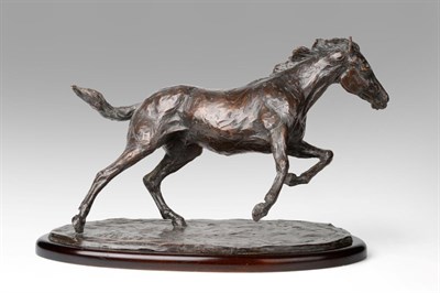 Lot 2157 - Philip Blacker (b.1949) Study of a galloping horse Signed and dated 1988, numbered 7/7, bronze on a