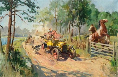 Lot 2163 - Terence Tenison Cuneo CVO, OBE, RGI, FGRA (1907-1996) The inconsiderate driver Signed, oil on...