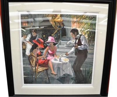 Lot 1023 - Sherree Valentine Daines (Contemporary)   'Cafe de Paris'  Signed and numbered 87/495 limited...