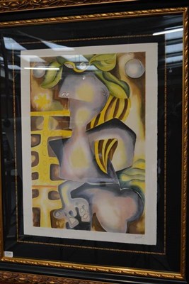 Lot 1035 - Alexandra Nechita (20th/21st century) Romanian/American  'Narcissus and Echo' Signed and dated...