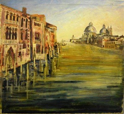 Lot 1082 - (20th/21st century)  The Grand Canal Venice, Indistinctly signed and dated 3/(19)69, oil on canvas
