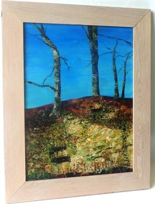 Lot 1097 - Marie Walker Last (b.1917)  Autumn Rockscape II Oil on canvas, 59cm by 44cm